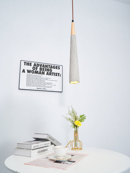 Concrete Pleated Pendant Lamp