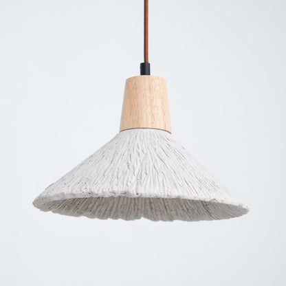 Concrete Pleated Pendant Lamp