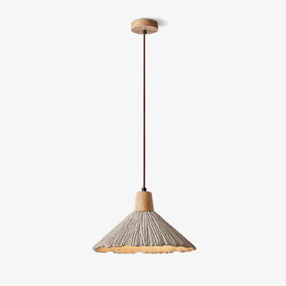 Concrete Pleated Pendant Lamp