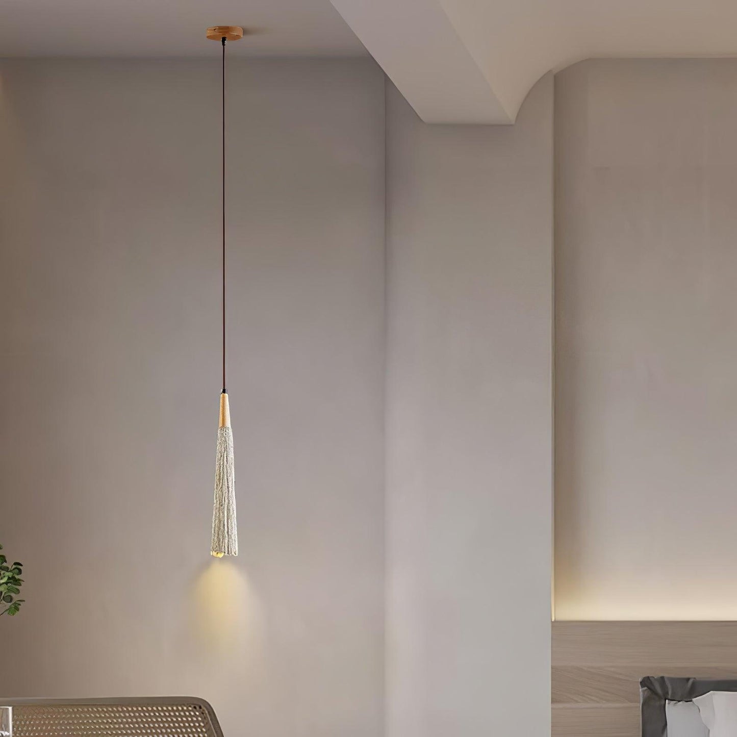 Concrete Pleated Pendant Lamp