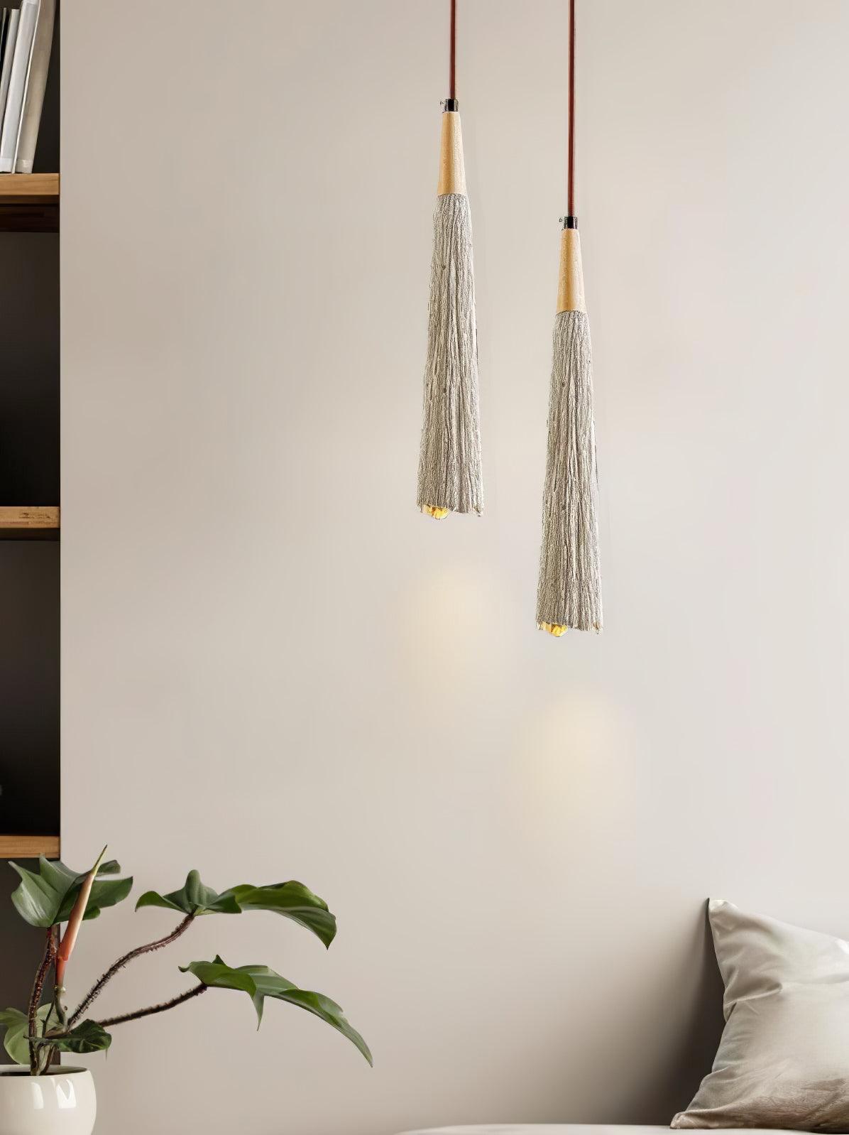 Concrete Pleated Pendant Lamp