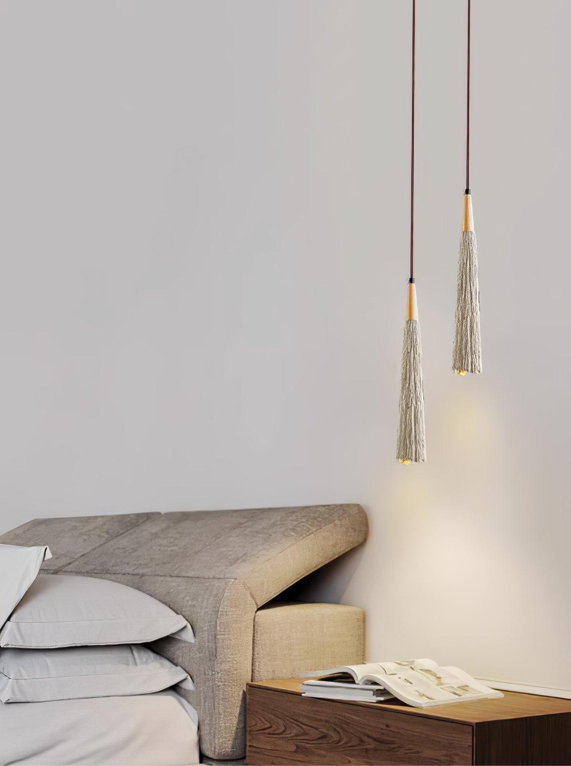 Concrete Pleated Pendant Lamp