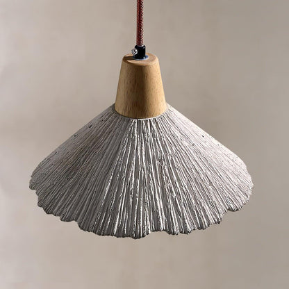 Concrete Pleated Pendant Lamp