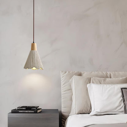 Concrete Pleated Pendant Lamp