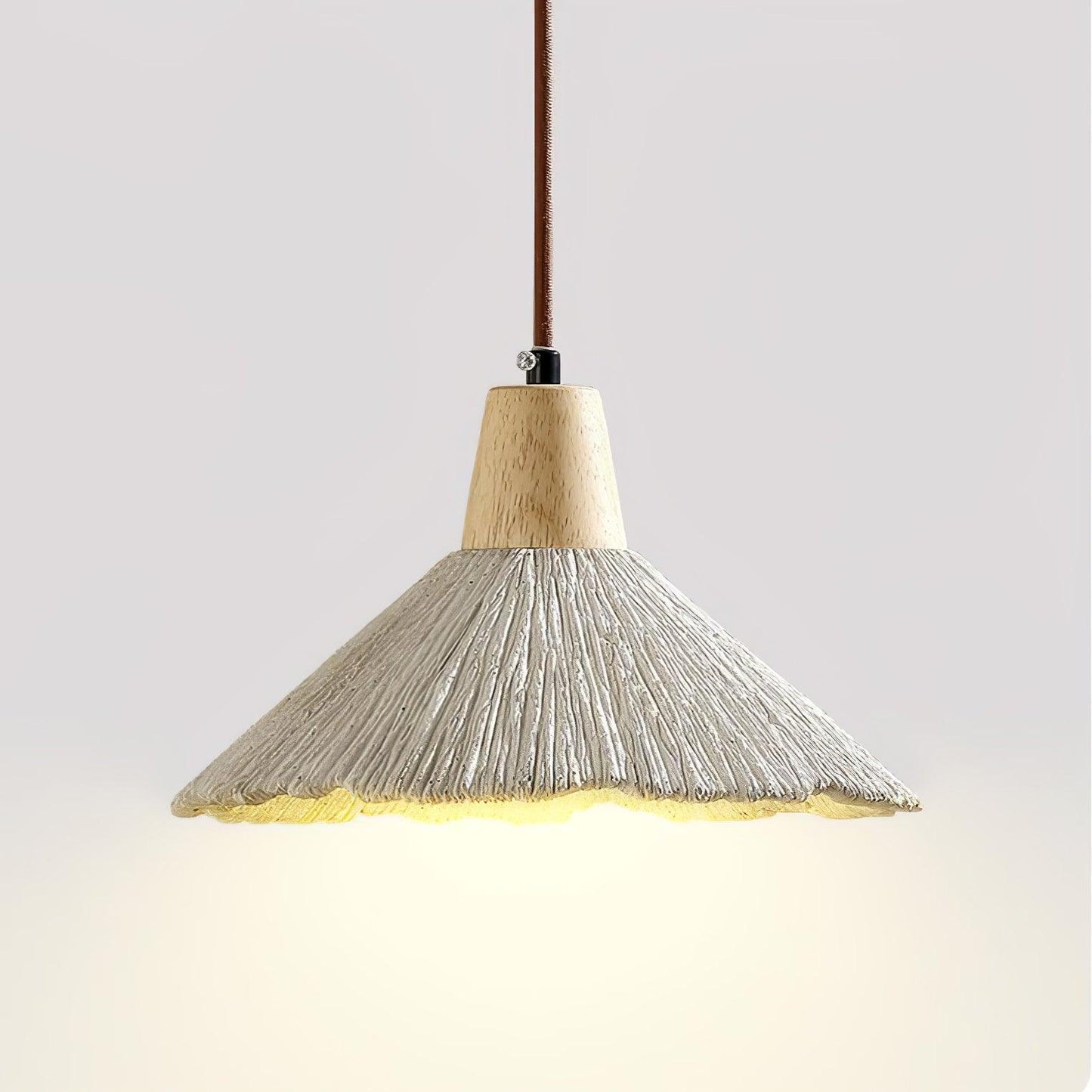 Concrete Pleated Pendant Lamp