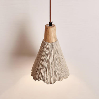 Concrete Pleated Pendant Lamp