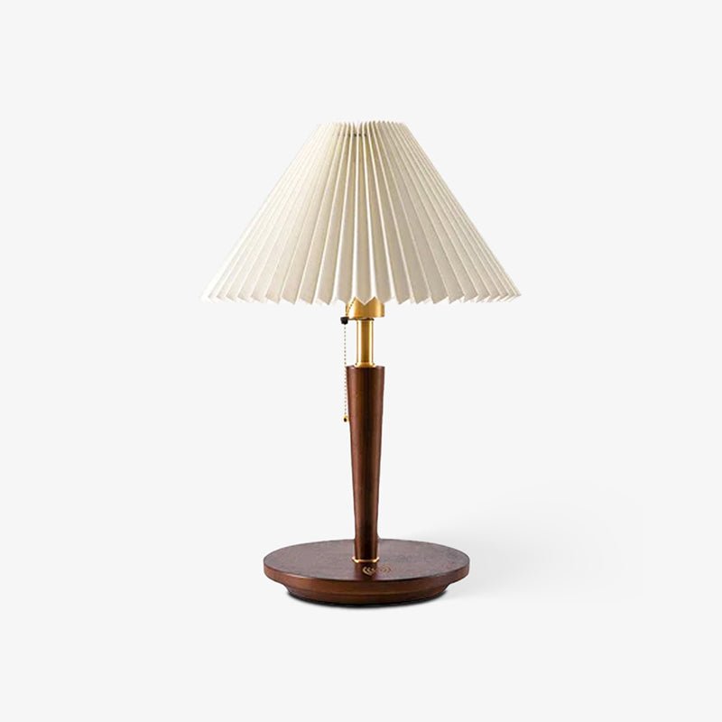 Cone Pleated Fabric Table Lamp