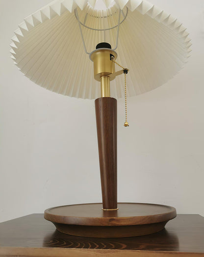 Cone Pleated Fabric Table Lamp