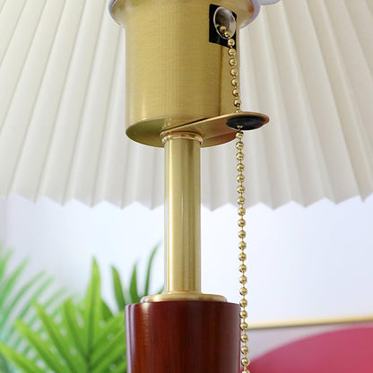 Cone Pleated Fabric Table Lamp