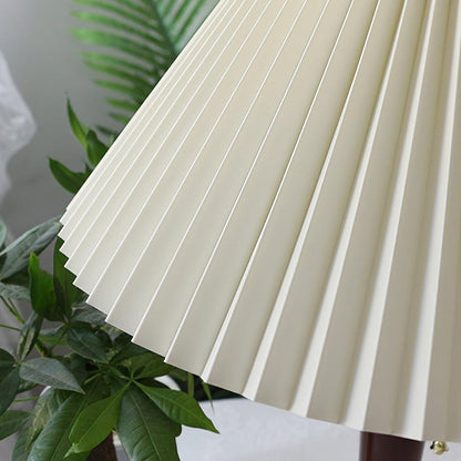 Cone Pleated Fabric Table Lamp