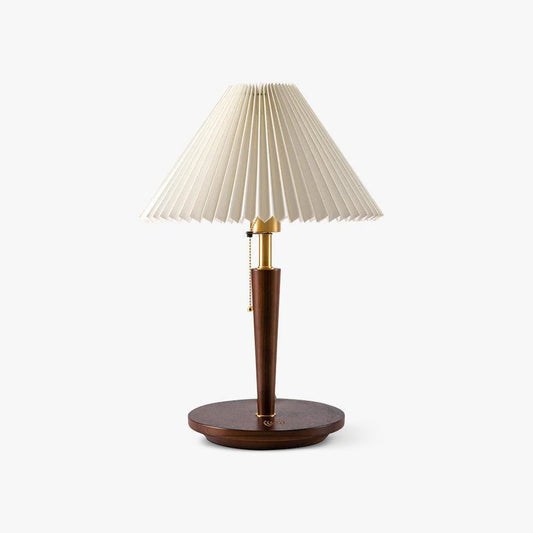 Cone Pleated Fabric Table Lamp