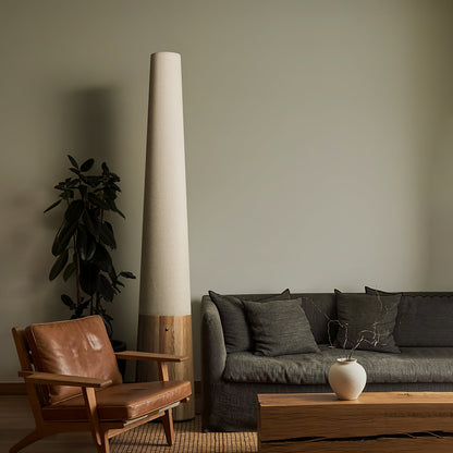 Cone Wooden Floor Lamp