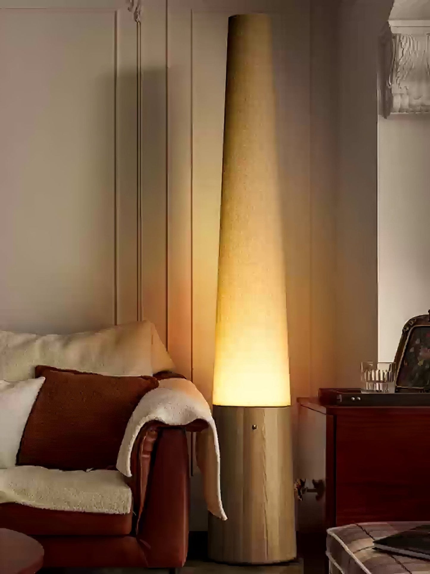 Cone Wooden Floor Lamp