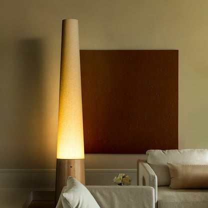 Cone Wooden Floor Lamp