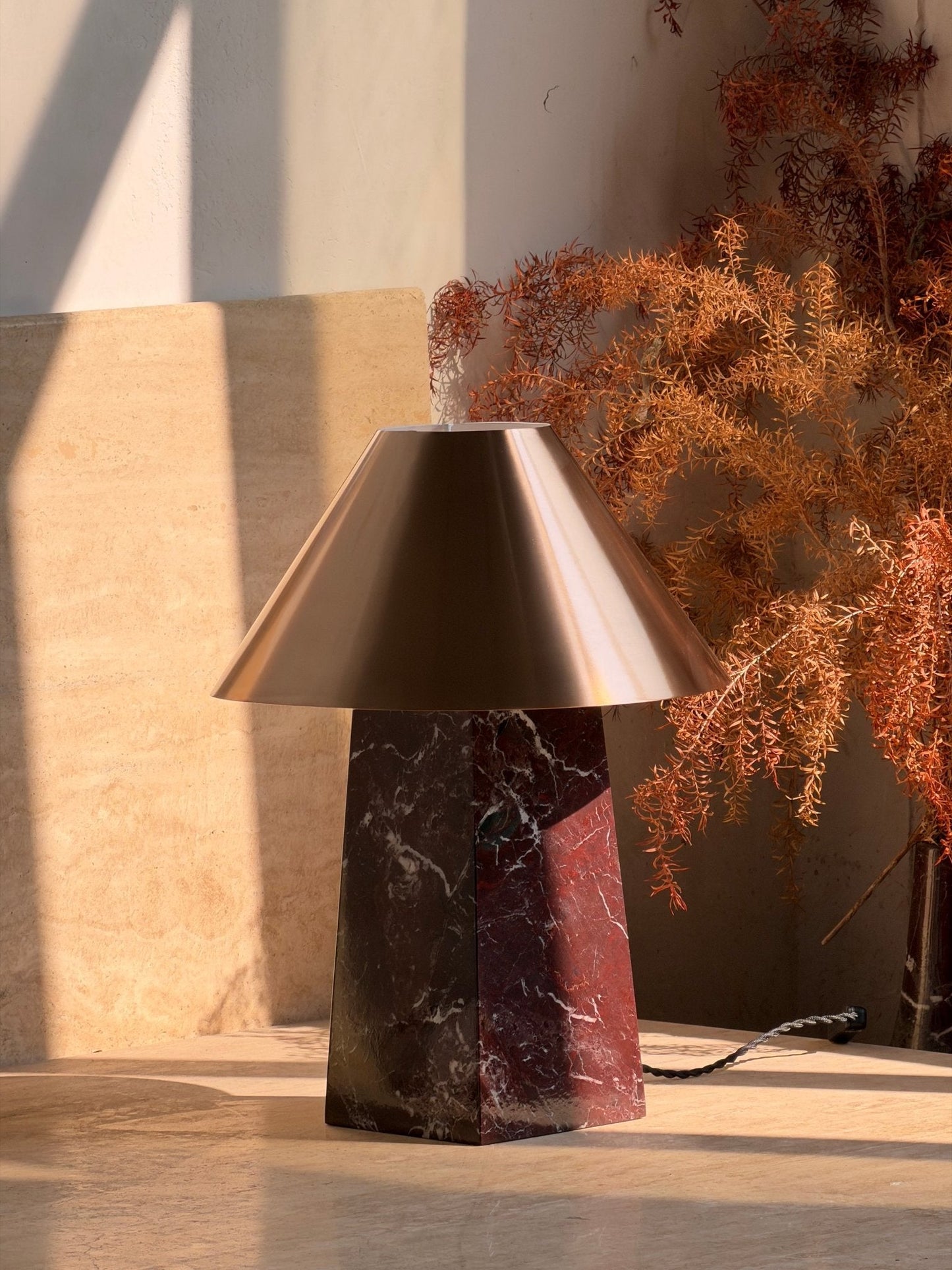 Conic Marble Table Lamp