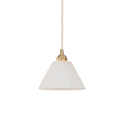 Conical Brass Pendant Lamp