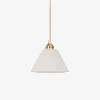 Conical Brass Pendant Lamp