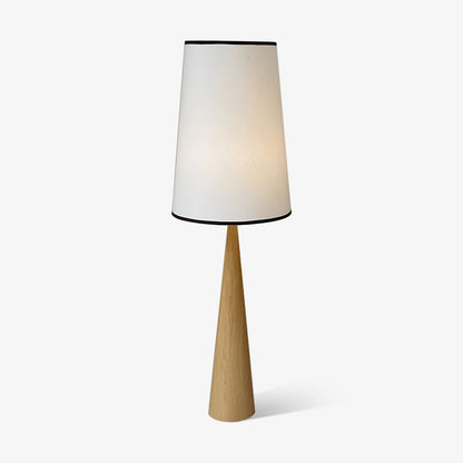 Faux Wood Conical Tall Lamp Floor Lamp