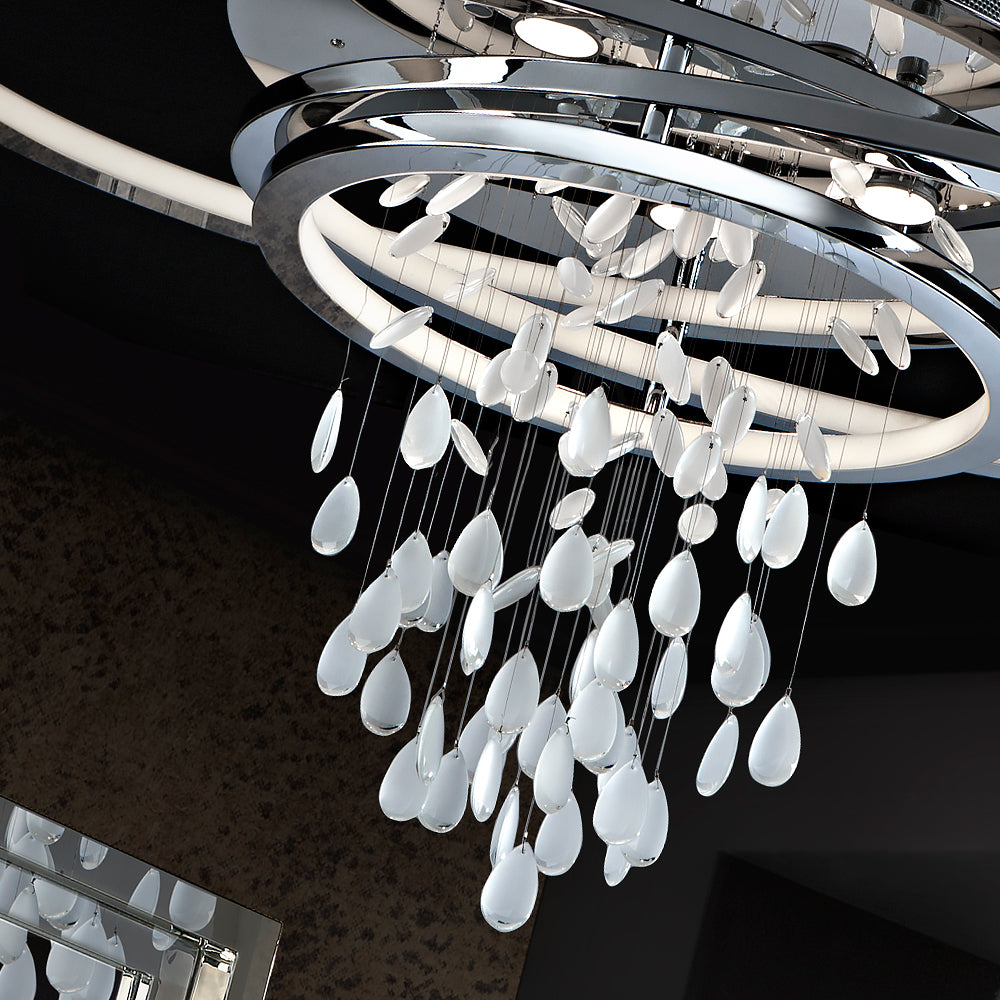 Contemporary Chrome Ceiling Light