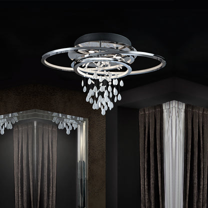 Contemporary Chrome Ceiling Light