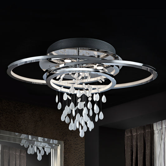 Contemporary Chrome Ceiling Light