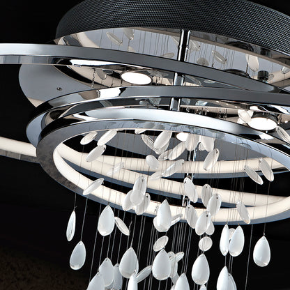 Contemporary Chrome Ceiling Light