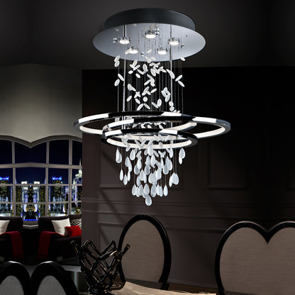 Contemporary Chrome Chandelier