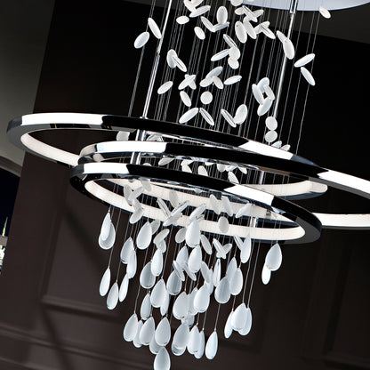 Contemporary Chrome Chandelier