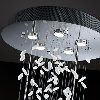 Contemporary Chrome Chandelier