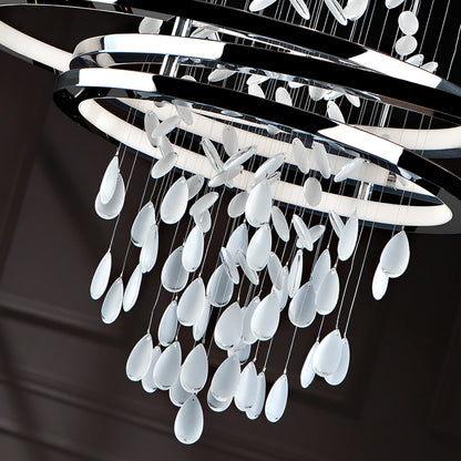 Contemporary Chrome Chandelier