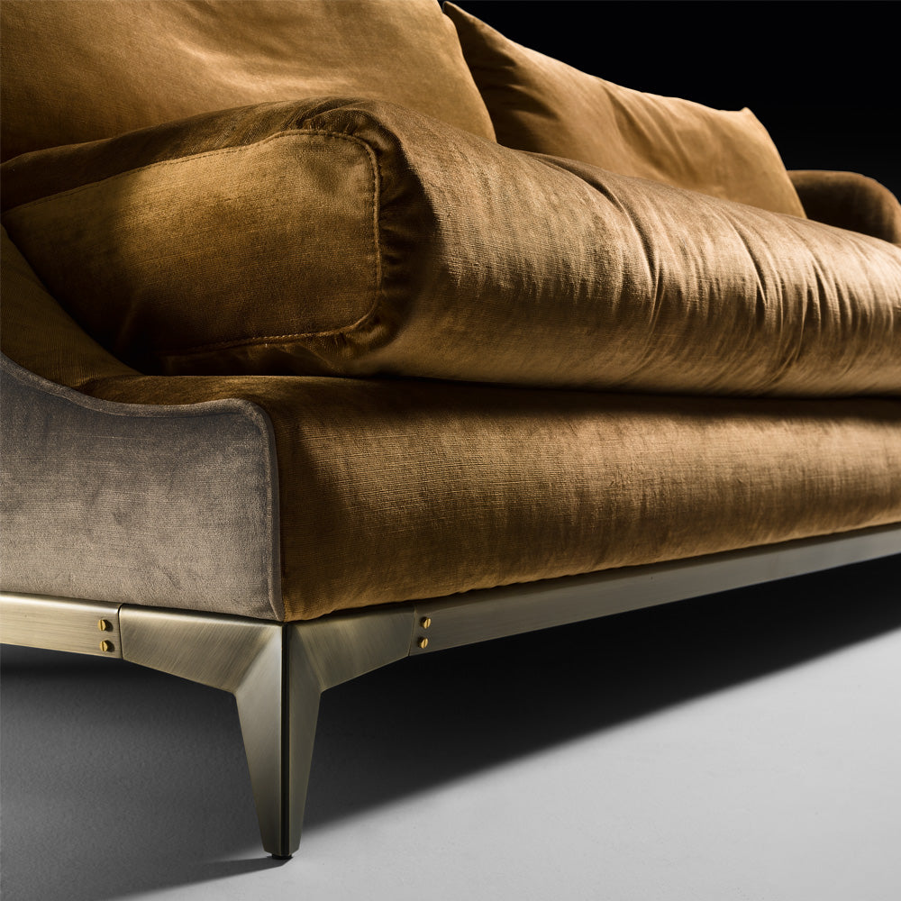 Contemporary Designer Velvet Sofa