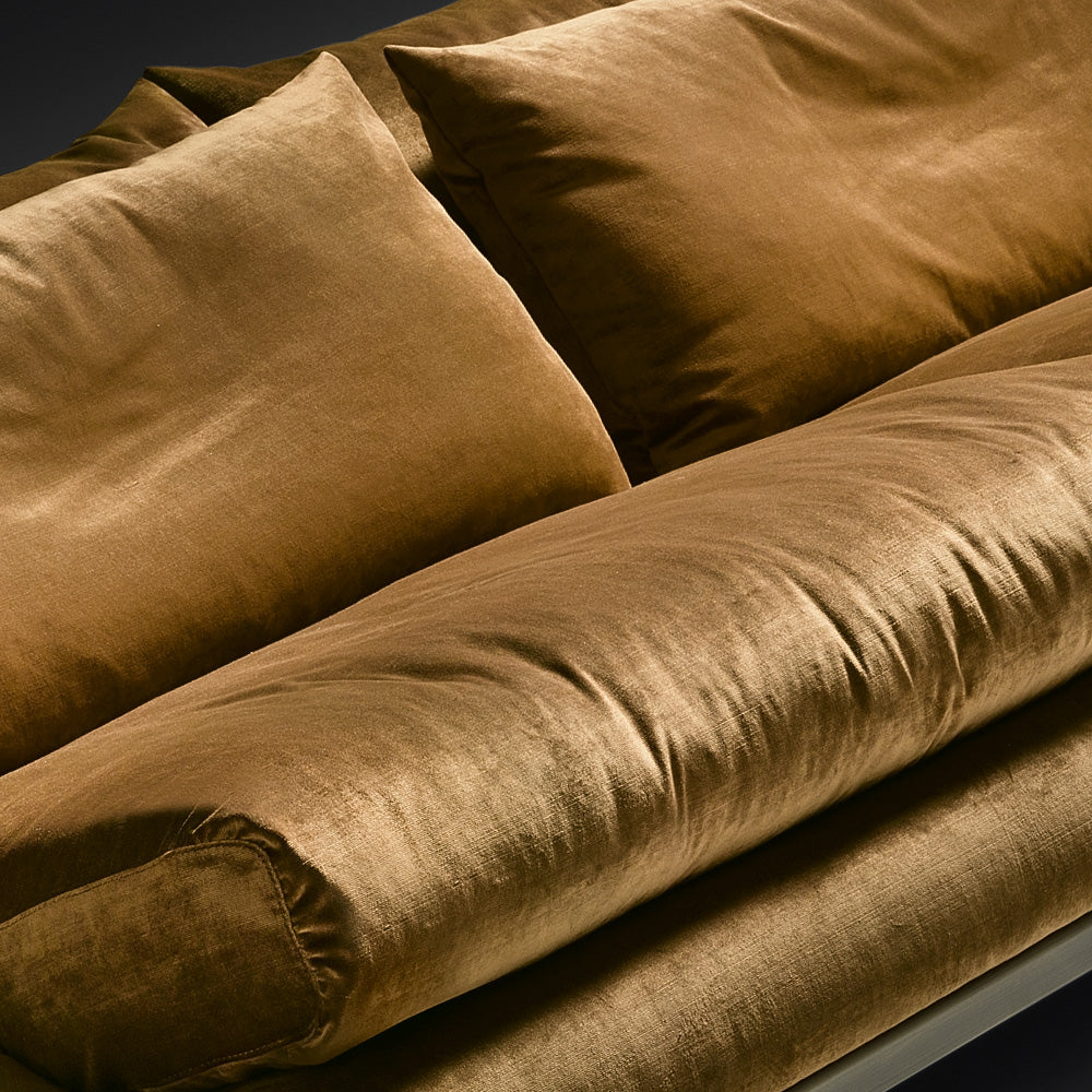 Contemporary Designer Velvet Sofa