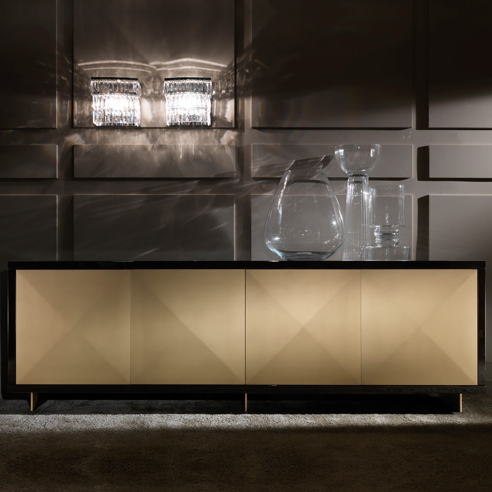 Contemporary Glass Pendant Chrome Designer Italian Wall Light