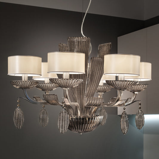 Contemporary Hand Made Venetian Glass Chandelier