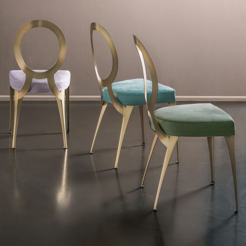 Contemporary Italian Designer Brass Chair