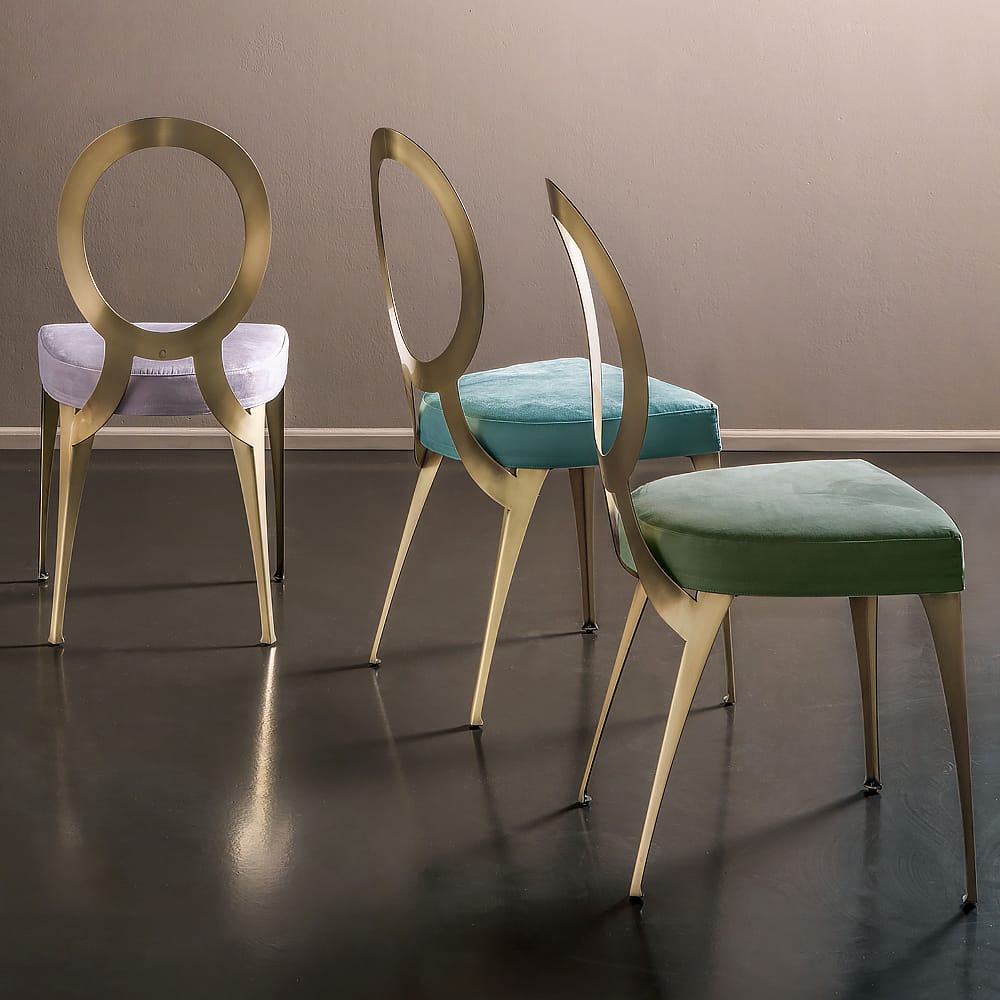 Contemporary Italian Designer Brass Chair