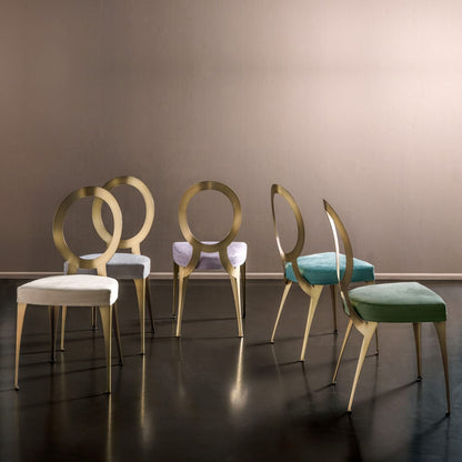 Contemporary Italian Designer Brass Chair