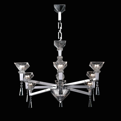 Contemporary Italian Designer Crystal Chandelier