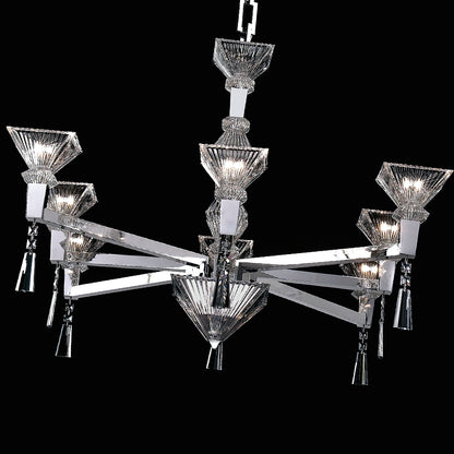 Contemporary Italian Designer Crystal Chandelier