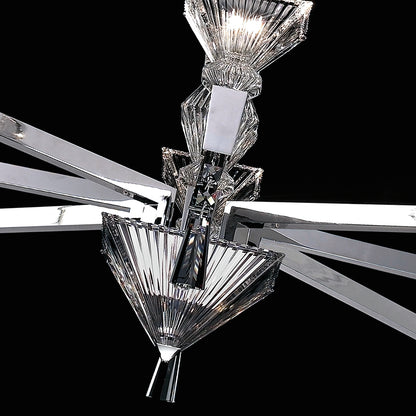 Contemporary Italian Designer Crystal Chandelier