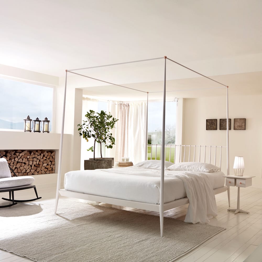 Contemporary Italian Designer Four Poster Bed