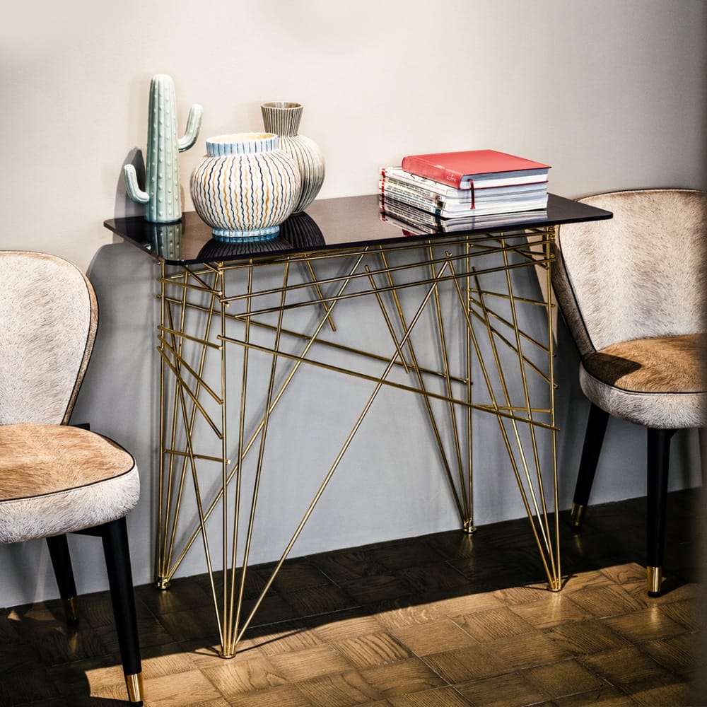 Contemporary Designer Lacquered Console Table