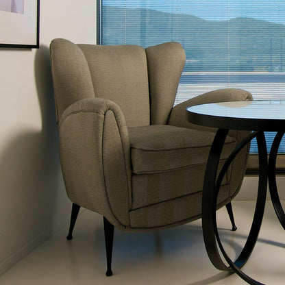 Contemporary Italian Designer Winged Armchair