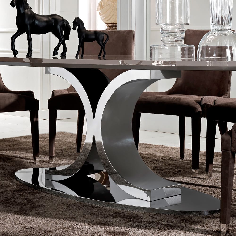 Contemporary Italian Oval Dining Table