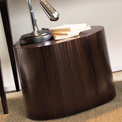 Contemporary Rectangular Macassar Veneer Side Table