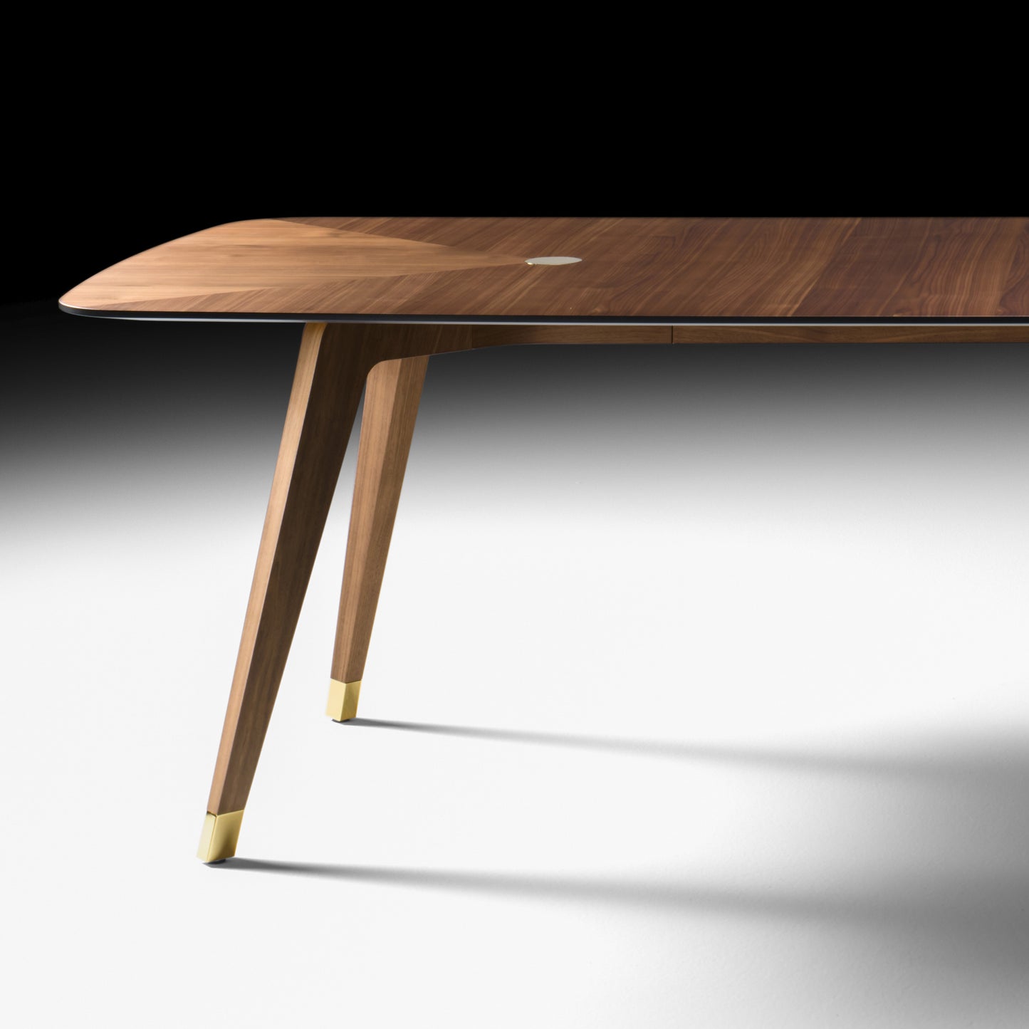 Contemporary Rectangular Walnut Dining Table