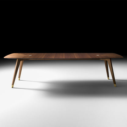 Contemporary Rectangular Moka Ash Dining Table