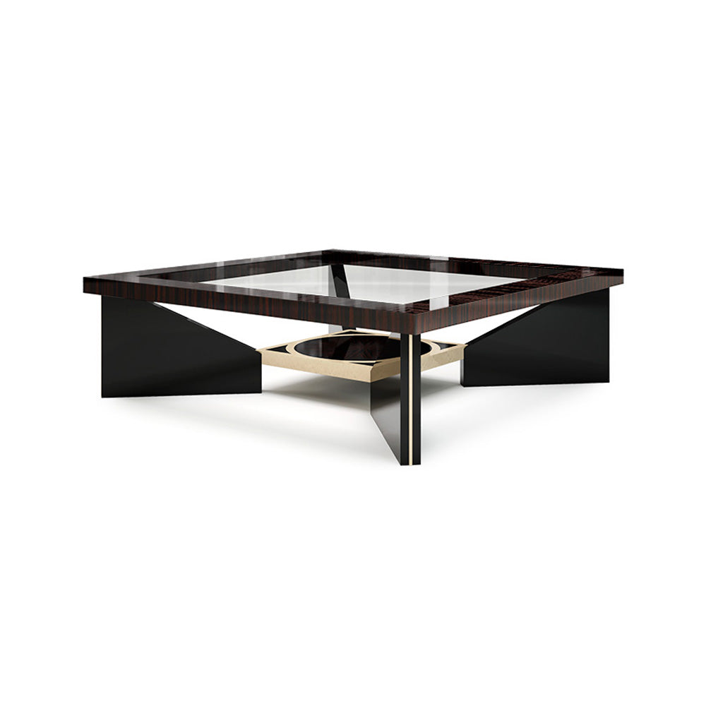 Contemporary Square Ebony Coffee Table