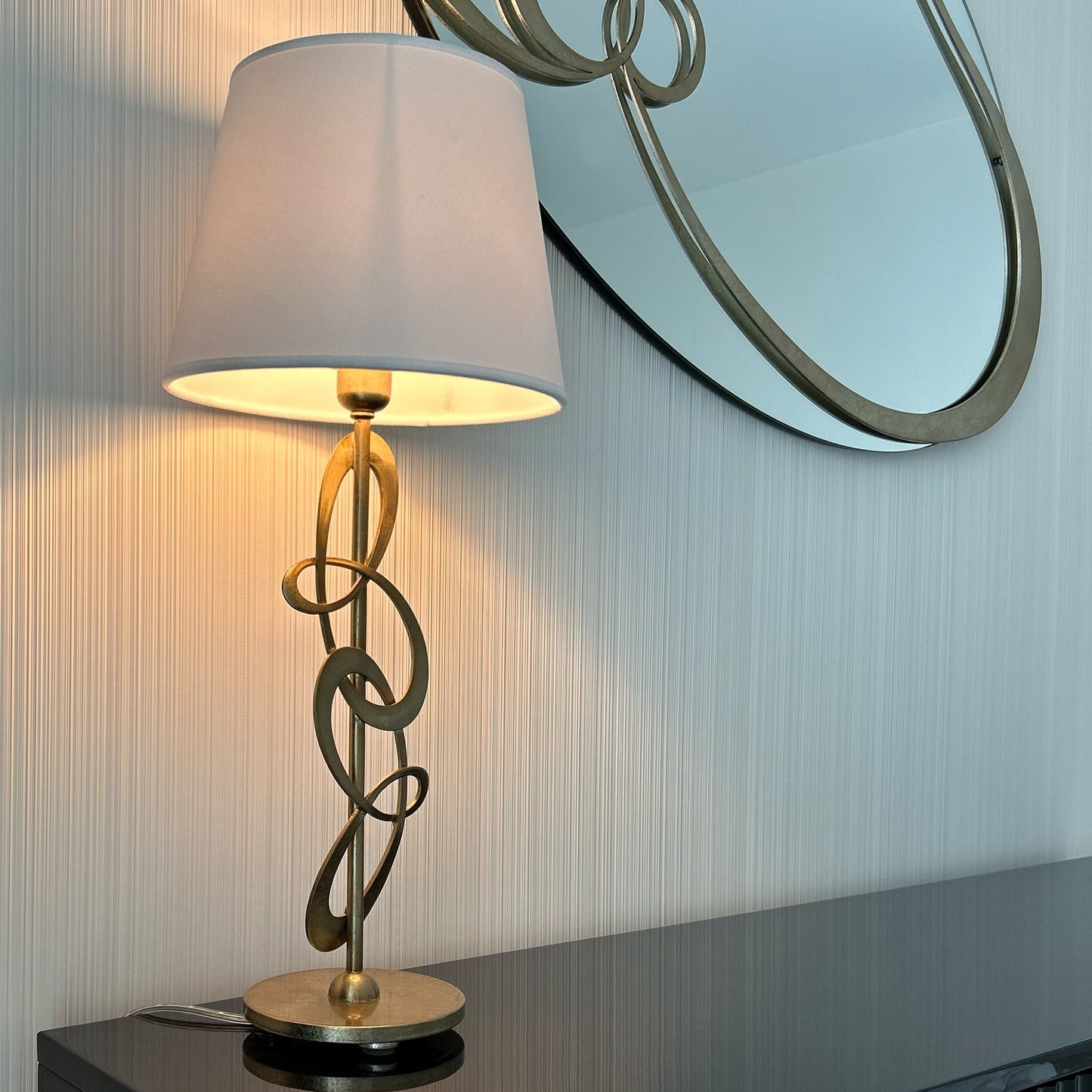 Contemporary Twisted Table Lamp