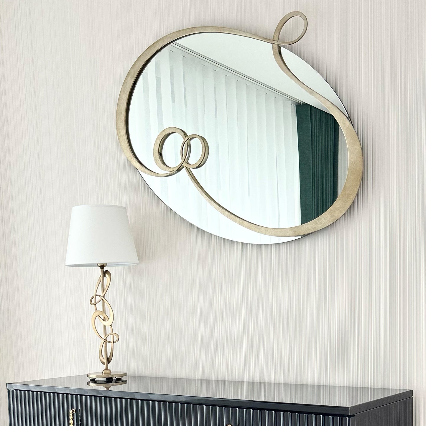 Contemporary Twisted Table Lamp